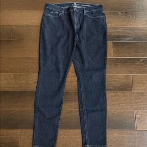 7 For All Mankind Dark Blue Skinny Jeans